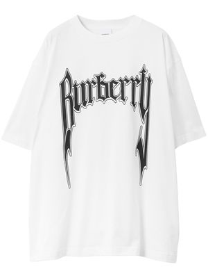 Burberry gothic logo print T-shirt - White