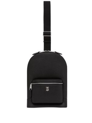 Burberry grained-leather crossbody backpack - Black