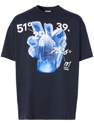 Burberry graphic-print short-sleeve T-shirt - Blue