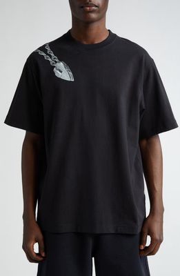 burberry Hardware Graphic T-Shirt in Black Ip Pattern at Nordstrom, Size Medium