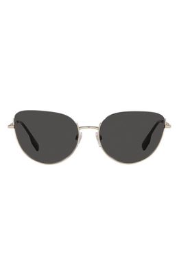 burberry Harper 58mm Cat Eye Sunglasses in Dark Grey