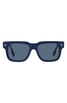 burberry Hayden 54mm Rectangular Sunglasses in Blue