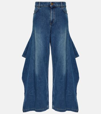 Burberry High-rise wide-leg jeans