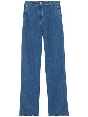 Burberry high-waisted straight-leg jeans - Blue