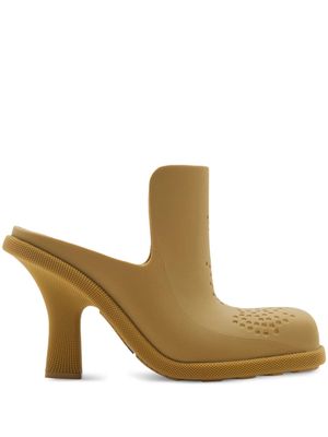 Burberry Highland rubber mules - Yellow