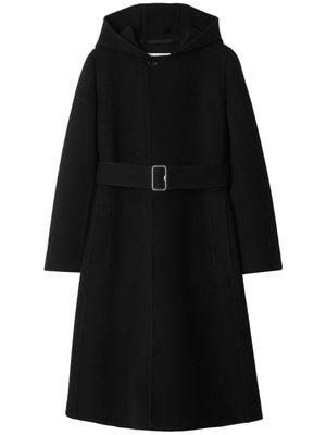 Burberry hooded wool-cashmere coat - Black
