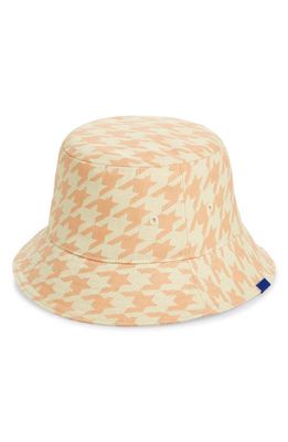 burberry Houndstooth Bucket Hat in Sherbet