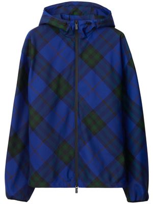 Burberry House Check hooded jacket - Blue