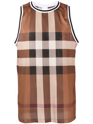 Burberry House Check mesh vest - Brown