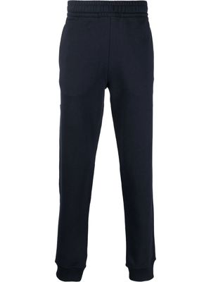 Burberry house check-panelled track pants - Blue