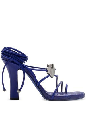 Burberry Ivy Shield strappy sandals - Blue