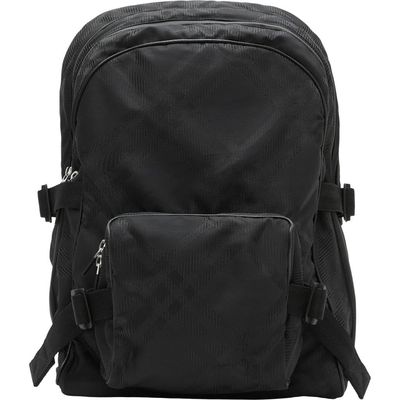 burberry Jacquard Check Nylon Backpack in Black 