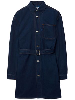 Burberry Japanese belted denim shirtdress - Blue