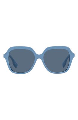 burberry Joni 55mm Square Sunglasses in Azure