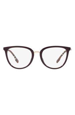 burberry Katie 51mm Cat Eye Optical Glasses in Bordeaux