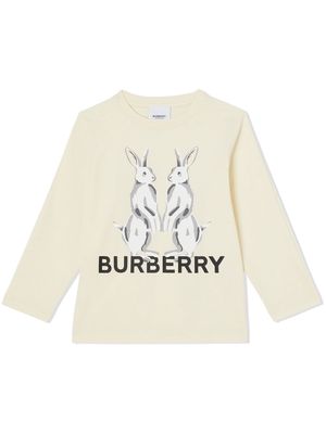 Burberry Kids Animal Kingdom print T-shirt - Neutrals