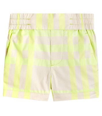 Burberry Kids Baby Burberry Check cotton-blend shorts