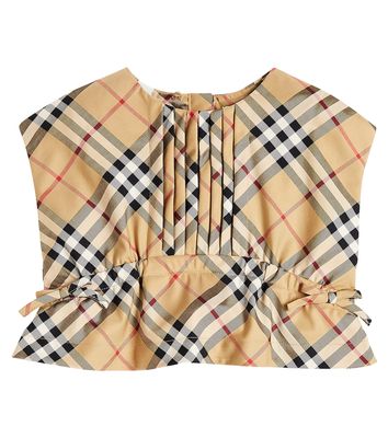 Burberry Kids Baby Burberry Check cotton-blend top