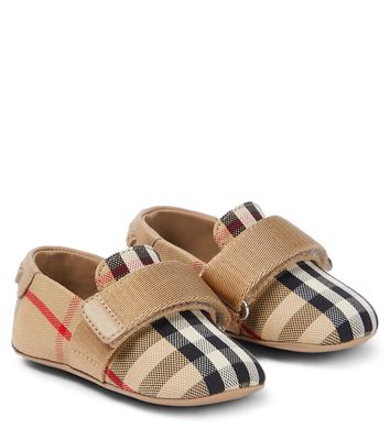 Burberry Kids Baby Burberry Check slip-on shoes