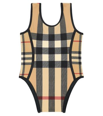 Burberry Kids Baby checked swimsuit