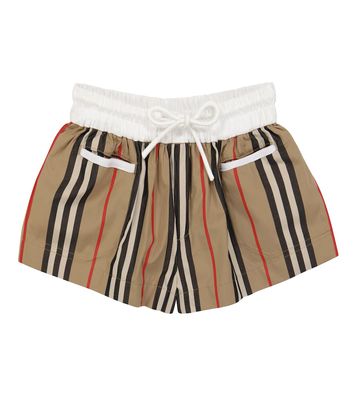 Burberry Kids Baby Icon Stripe cotton shorts