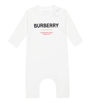 Burberry Kids Baby Logo cotton onesie