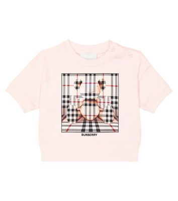 Burberry Kids Baby printed cotton jersey T-shirt
