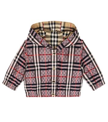 Burberry Kids Baby reversible checked jacquard jacket