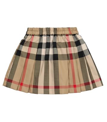 Burberry Kids Baby Vintage Check cotton-blend skirt