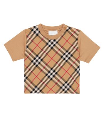 Burberry Kids Baby Vintage Check cotton-blend T-shirt