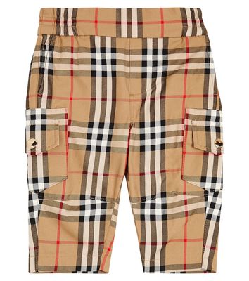 Burberry Kids Baby Vintage Check cotton cargo pants