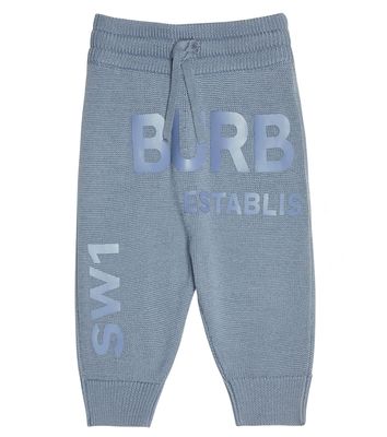 Burberry Kids Baby wool sweatpants