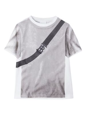 Burberry Kids Bag-print cotton T-shirt - White