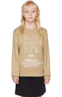 Burberry Kids Beige Montage Sweatshirt