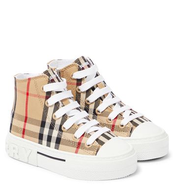 Burberry Kids Burberry Check canvas sneakers