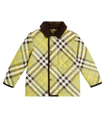 Burberry Kids Burberry Check quilted cotton jacket