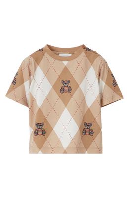 burberry Kids' Cedar Bear Graphic T-Shirt in Soft Fawn Ip Pat