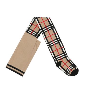 Burberry Kids Check cotton-blend tights