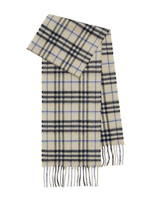 Burberry Kids check-print cashmere scarf - Neutrals