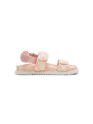 Burberry Kids Check Sandals - Pink