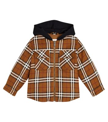 Burberry Kids Checked cotton coat