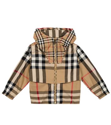 Burberry Kids Checked cotton jacket