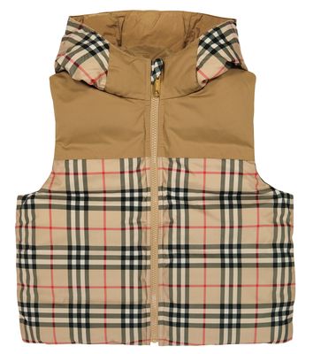 Burberry Kids Checked down vest