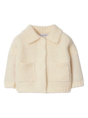 Burberry Kids chunky-knit cardigan - Neutrals