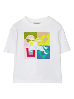 Burberry Kids EKD cotton T-shirt - White