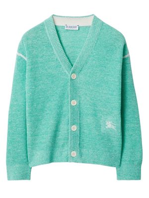 Burberry Kids EKD knitted cardigan - Green