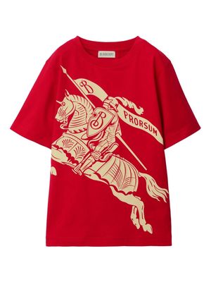 Burberry Kids EKD logo-print T-shirt - Red