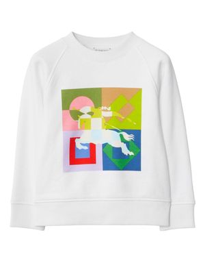 Burberry Kids EKD organic-cotton sweatshirt - White