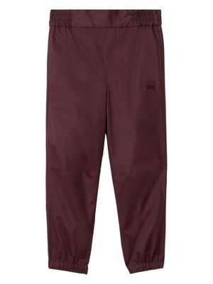 Burberry Kids Equestrian Knight-embroidered cotton trousers