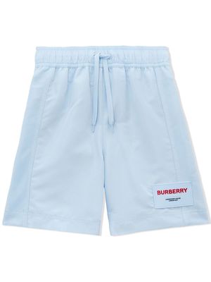 Burberry Kids Horseferry appliqué swim shorts - Blue